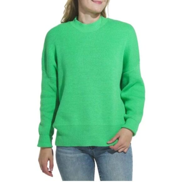 NWT By Together Riley Mock Neck Oversized Sweater, Large, Green - Picture 1 of 10